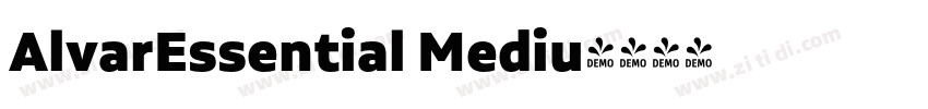 AlvarEssential Mediu字体转换